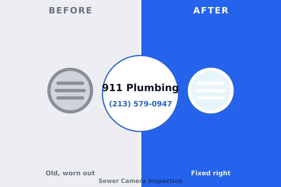 Before and after: plumbing company Calera, OK